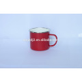 Taza modificada para requisitos particulares directa del esmalte del metal del tamaño de los 8cm / 9cm / 10cm de la fábrica